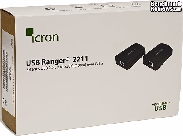 Icron USB Ranger 2211 Cat5 Extender Box, front view