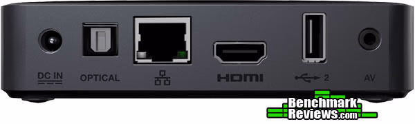 WD TV Live Media Player, back view