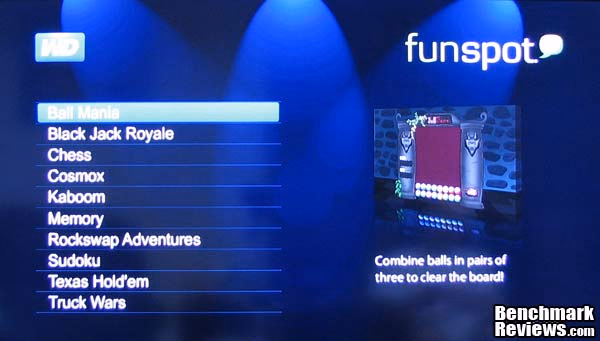 WD TV Live Media Player Menu FunSpot