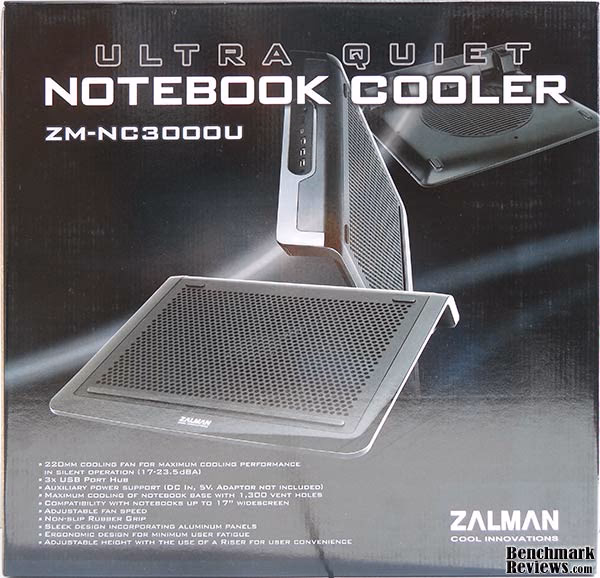 Zalman ZM NC3000U Notebook Cooler Box, front view