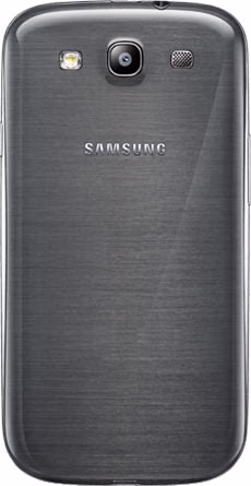 Samsung Galaxy S3 Smartphone Grey, rear view