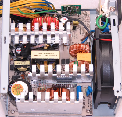 Antec EA-500 Internal Top Side View (click for large image)