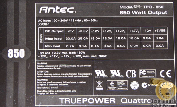 Tpq 850, label