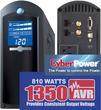 CyberPower CP1350AVRLCD 1350VA 810W UPS