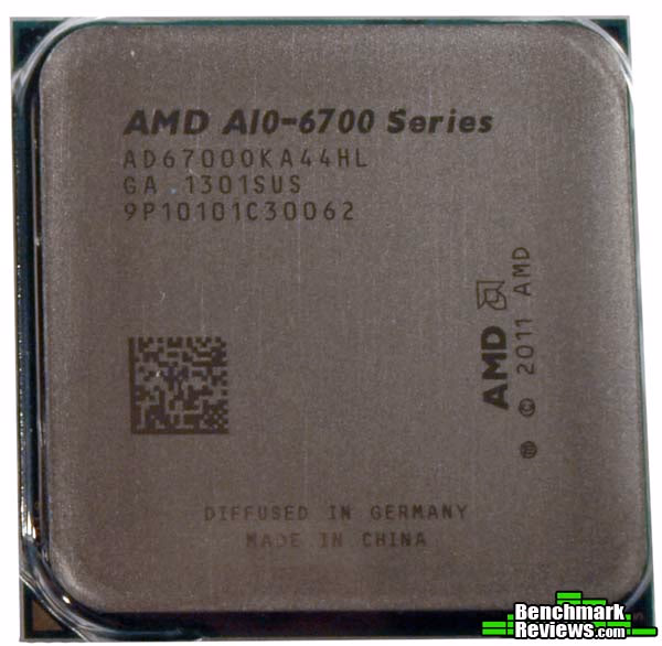 AMD A10 6700 Alone, top view