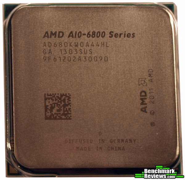 AMD A10 6800K Alone, top view