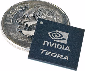 NVIDIA Tegra Dime Size