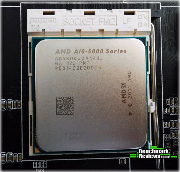 AMD A10 5800, top view