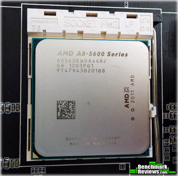 AMD A8 5600, top view