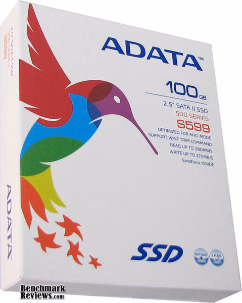 A DATA S599 SSD Retail, package