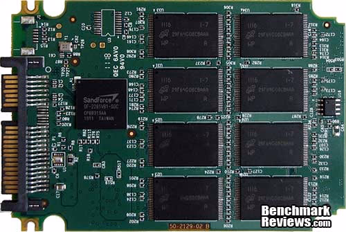 SandForce SF2281 PCB, top view