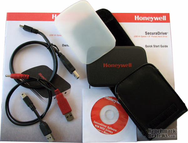 Honeywell SecuraDrive Hi-Speed USB 1.8 Inch Pocket Hard Drive FM-HWS80U2 Performance Test Review