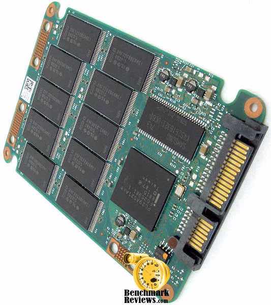 Intel X25 M Open, top view