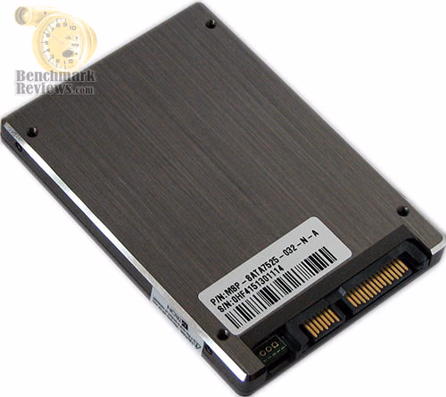 MSP SATA7525 032 SSD Bottom, angle view