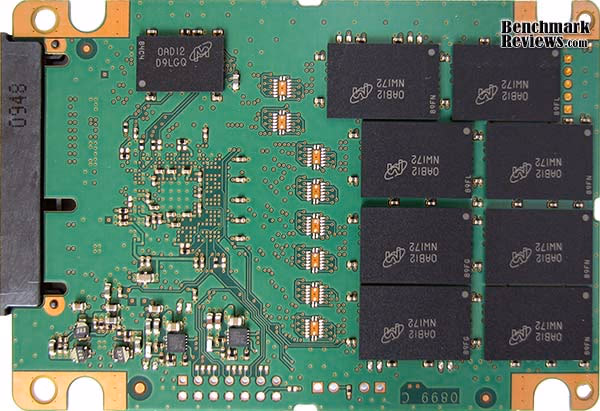 Marvell 88SS9174 SSD PCB, bottom view