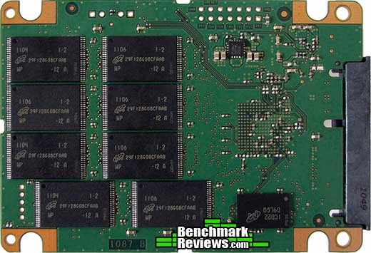 Crucial RealSSD C400 Micron m4 PCB, bottom view