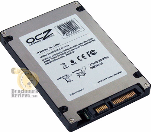 OCZSSD2 1C64G Bottom, corner view