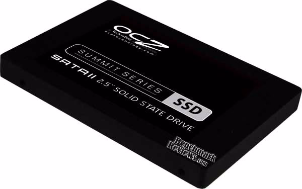 OCZ Summit MLC SSD, angle view