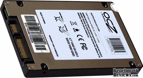 OCZ Vertex Turbo SSD Bottom, angle view