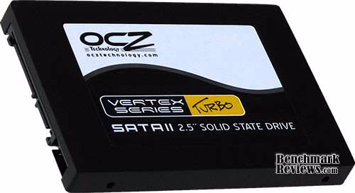 OCZ Vertex Turbo SSD Top, angle view