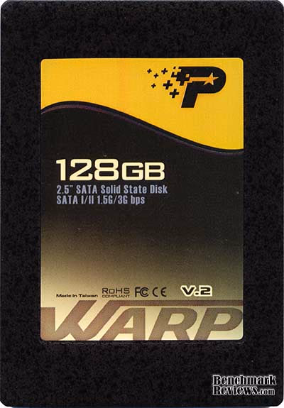 Patriot Warp SSD, top view