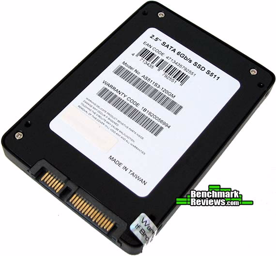 Adata S511 SSD, bottom view