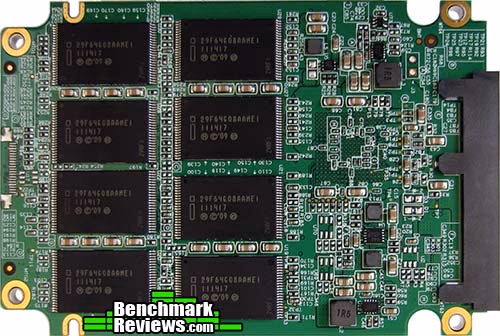 SandForce SF2281VB1 SSD PCB, bottom view
