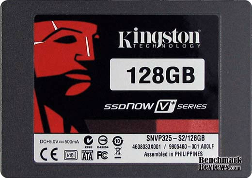 Kingston SNVP325 SSD, top view