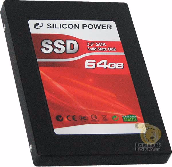 Silicon Power 64GB SATA SSD SP064GBSSD25SV10 Upright
