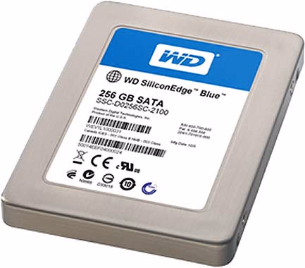 WD SiliconEdge Blue SSC D0256SC 2100, angle view