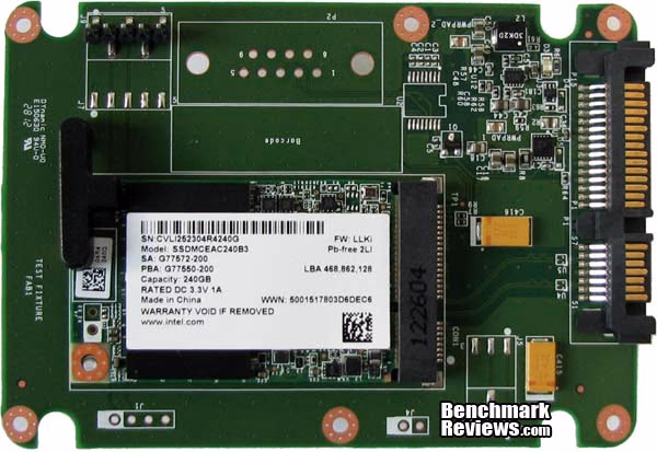Intel SSD mSATA Solid State Drive Adapter Populated