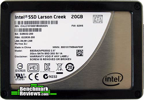 Intel SSD Larson Creek, top view