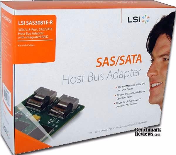 Lsi sas3081e R Pci E Card Retail, box