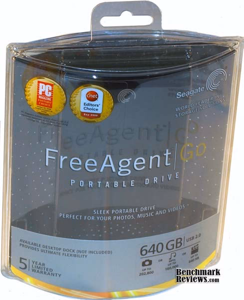 Seagate FreeAgent Go Box, front view