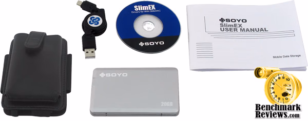 Soyo FM-SY-SLIM20GB 20GB SlimEx Platinum External USB 1.8" Hard Drive 
