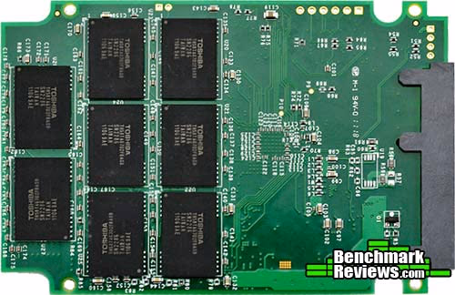 OCZ Vertex3 Max IOPS SSD PCB, bottom view