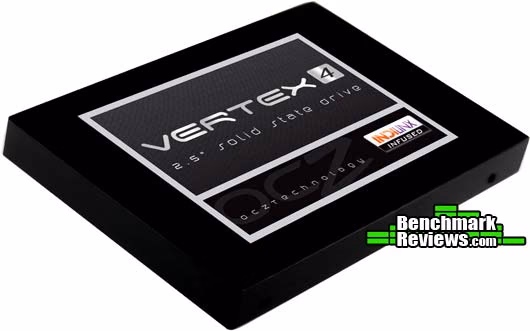 OCZ Vertex 4 Indilinx Everest SSD VTX4 25SAT3, corner view