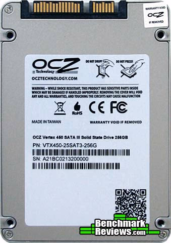 OCZ Vertex 450 Solid State Drive, back view