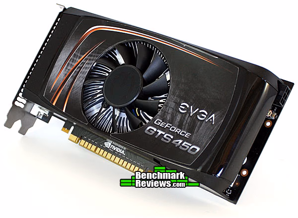 EVGA Gts 450 Ftw Rear, angle view
