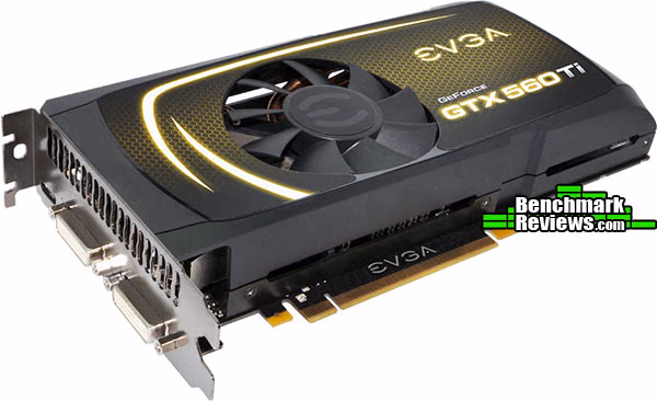 EVGA GeForce GTX 560Ti, angle view