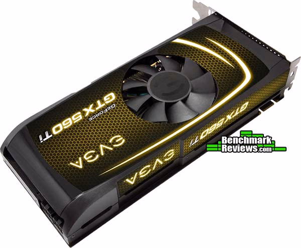 EVGA GeForce GTX 560Ti, rear view
