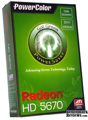 PowerColor Go! Green Radeon HD5670 1GB GDDR5 Video Card AX5670 1GBD5-NS3H