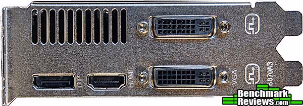Powercolor Radeon hd6850 scs3 Rear, connectors
