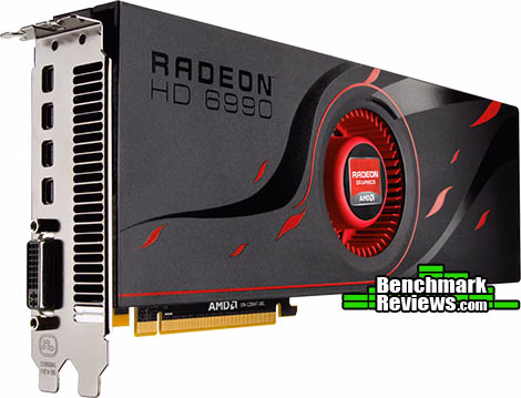 AMD Radeon HD 6990 Front, angle view