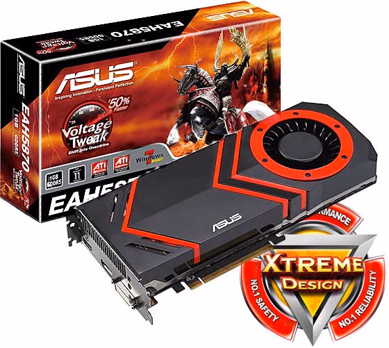 ASUS EAH5870v2 Video Card GLAM 600