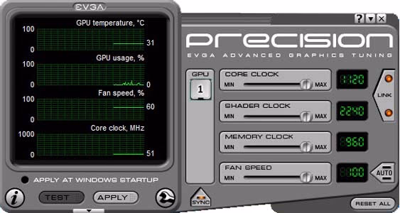 Asus ENGT430 EVGA Precision