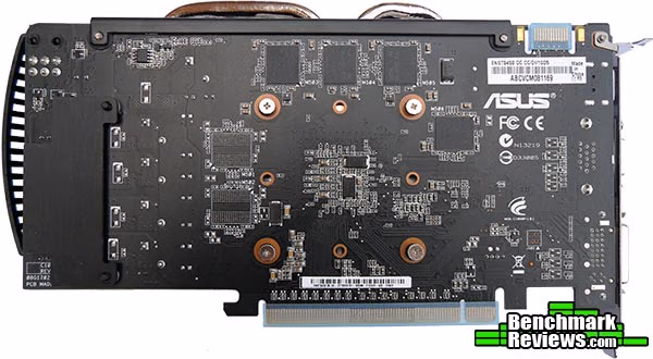 ASUS ENGTS 450 DirectCU OC PCB, rear view