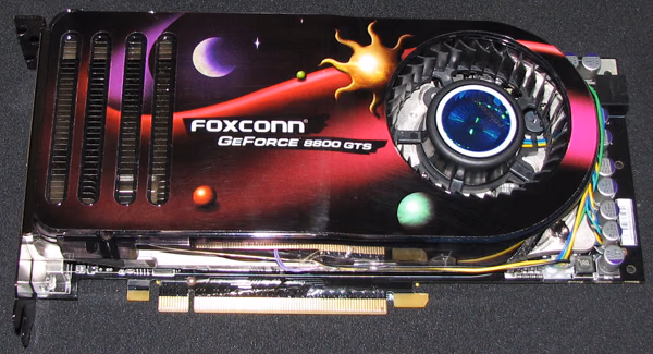  FOXCONN GeForce 8800 GTS Top View