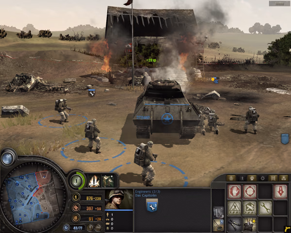 Company of Heroes with the GeForce 8800 GTS (Click for large image)