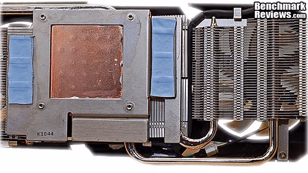 Gigabyte GTX 480 SOC Video Card HSF, bottom view